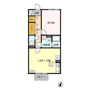 リヴィエール【1階】の間取り