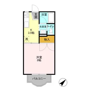 エンジェルヒルズ・マミ【2階】の間取り