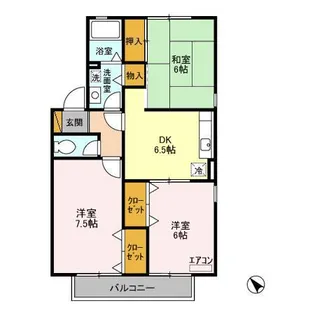 メルベーユ A【2階】の間取り