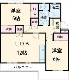 笹野ロイヤルハイツ A【3階】の間取り