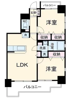 ヴェルディーク熊谷オーセンティック【2階】の間取り
