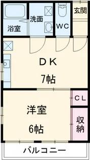 パークハイツ【1階】の間取り