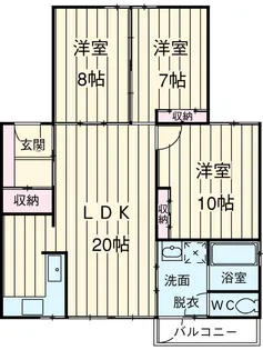 フォーサムハウスⅡ【1階】の間取り