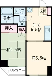 エレガンス金町【201号室】の間取り