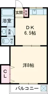 第2コーポ横田【202号室】の間取り