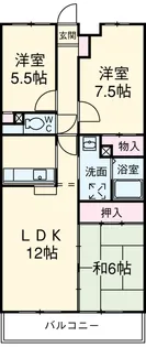 ヒルトップ井上【2-B号室】の間取り