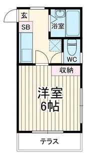 クローバーハイツ【101号室】の間取り