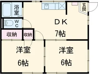 ハイツハナショウブ【1階】の間取り