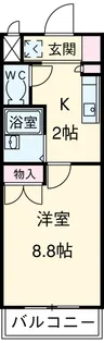 KⅡ−OKASAN B.(岡三ビル)【5階】の間取り