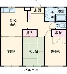 サンハイツ志茂多【4階】の間取り