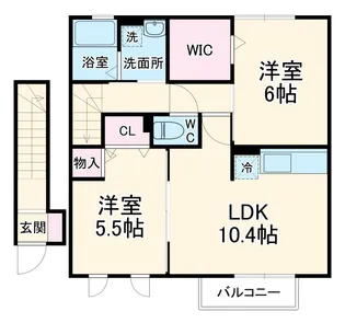 ロイヤルコート【2階】の間取り