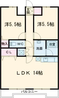 リンデンハイム赤塚【4階】の間取り