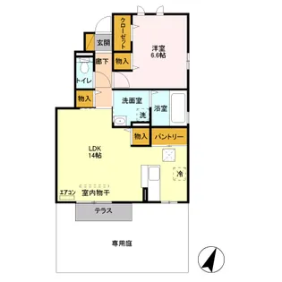 プラナス【A-101号室】の間取り