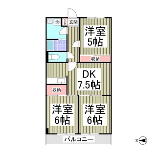 神谷ビル【303号室】の間取り