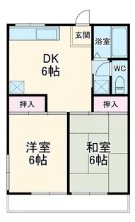 シオミハイツ【2階】の間取り