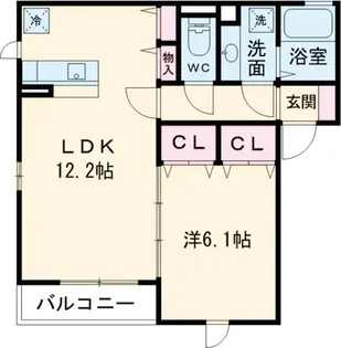 Bright Halu east【2階】の間取り