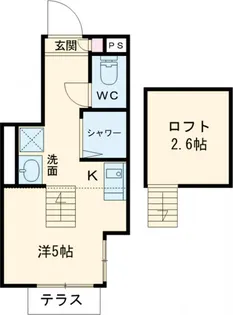 埼玉県和光市白子2丁目【アパート】の間取り