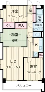 ヴィルヌーブ【4階】の間取り