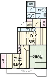 桶川中央マンション【5階】の間取り