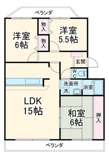 クレスト壱番館【3階】の間取り
