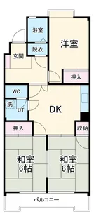 グリーンヒルズ猪子石【3階】の間取り