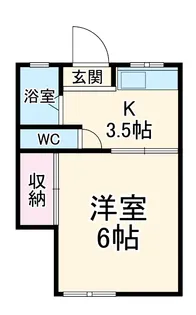 南荘【1階】の間取り