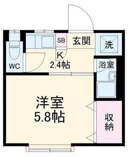 ハピネス高田【103号室】の間取り