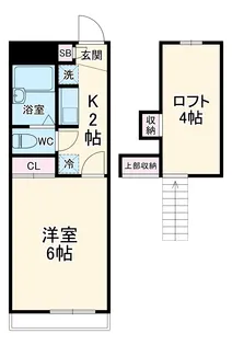 カーサ上尾【1階】の間取り