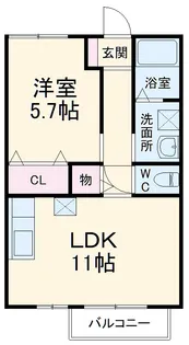 ロコ 光【1階】の間取り