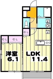 プランドール【1階】の間取り