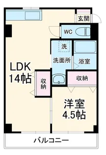 サンライズ市川【1階】の間取り