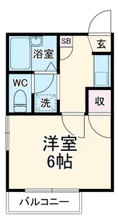 グレース市川【1階】の間取り