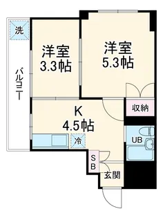 ユートピアマンション【3階】の間取り