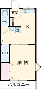 グレースK【201号室】の間取り