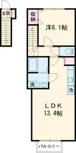 スカイシティ四つ木【2階】の間取り