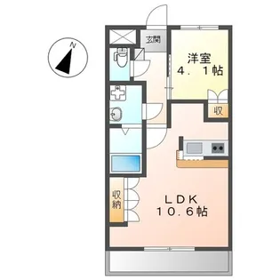 デ・ラ・ソル向原【2階】の間取り