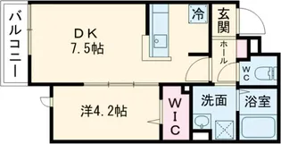 ラシーネ赤塚【3階】の間取り