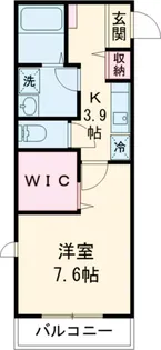 パラシオアマビーレ【1階】の間取り