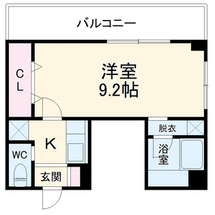 ベレール・サツキ【6階】の間取り