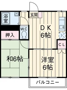 栄ハイツ【206号室】の間取り