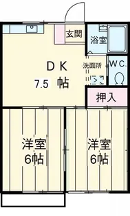 中央グリーンパーク【2階】の間取り