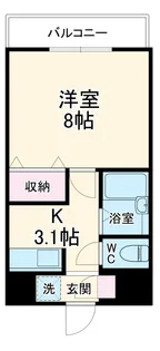 エトワール日吉【203号室】の間取り