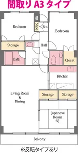 カルム北本1号棟【1階】の間取り