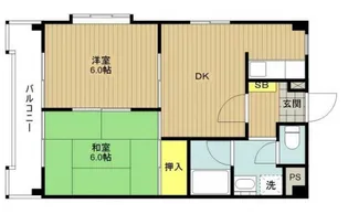 シャルマン・ヴィ【1階】の間取り