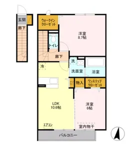 フューチャーブライト【2階】の間取り