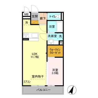 カーサ Ⅰ【3階】の間取り