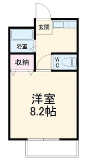 フォルサ茶屋ヶ坂【205号室】の間取り