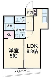 ローズバンク矢切【502号室】の間取り