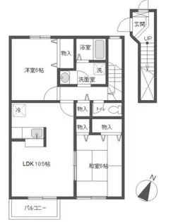 ファインコートⅣ【202号室】の間取り