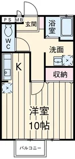 プランドールB棟【1階】の間取り